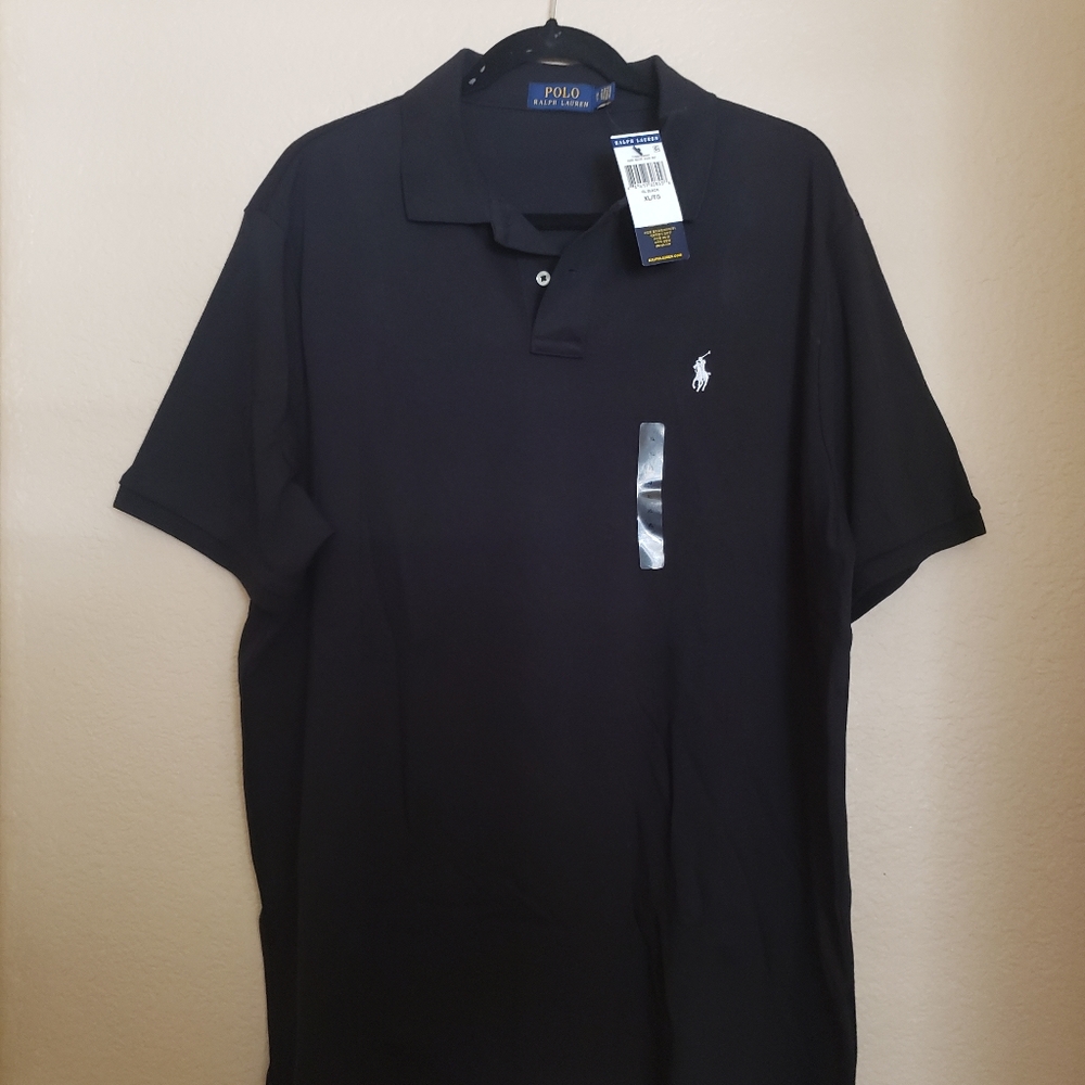 New Black XL Men's Polo